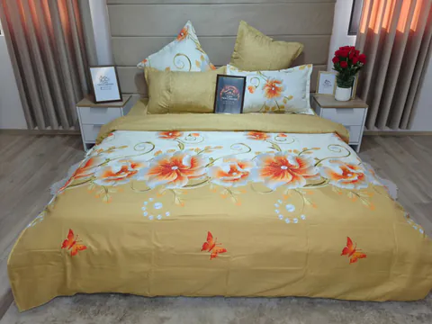 SET Lenjerie din Finet 6 Piese + Pilota 200x220cm + 2 Perne 50x70cm - FPC 3328