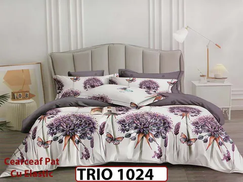 Lenjerie din finet 6 piese cu elastic - TRIO1024