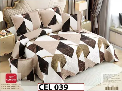 Cuvertura cu 5 piese din BUMBAC 100% - CEL039