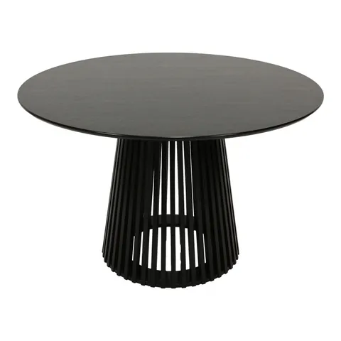Masă dining Domonic, negru, 120x75 cm