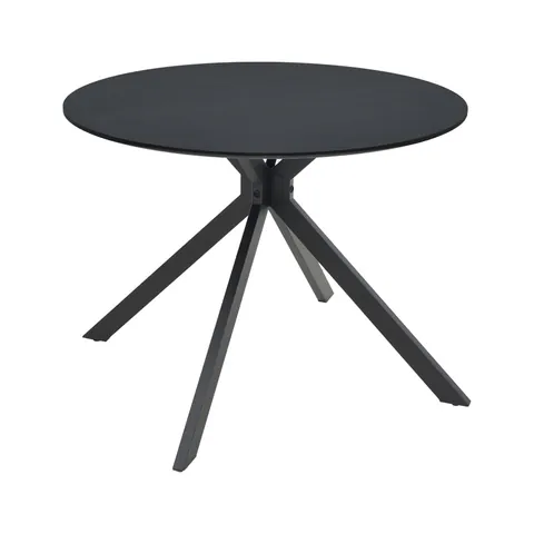 Masa Xuson Natural mdf, negru, D80x75 cm