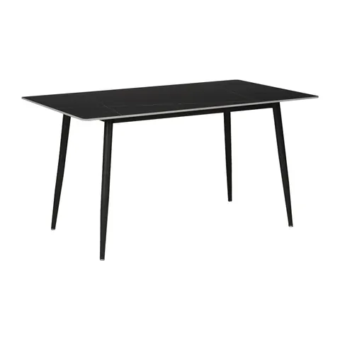 Masa Gustas, marmura, neagra, 140x80x75 cm