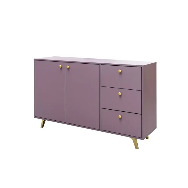 Comodă Siena, design simplu și funcțional, PAL melaminat, 140x41x86 cm, Violet