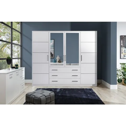 Dulap Bali, spațiu generos de depozitare, PAL melaminat, 240x58x200 cm, alb