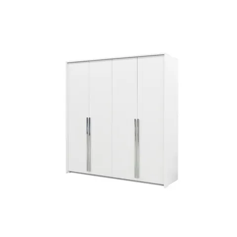 Dulap Genua, compartimentare eficientă, PAL melaminat rezistent și uși glisante, 210x217x65 cm, alb