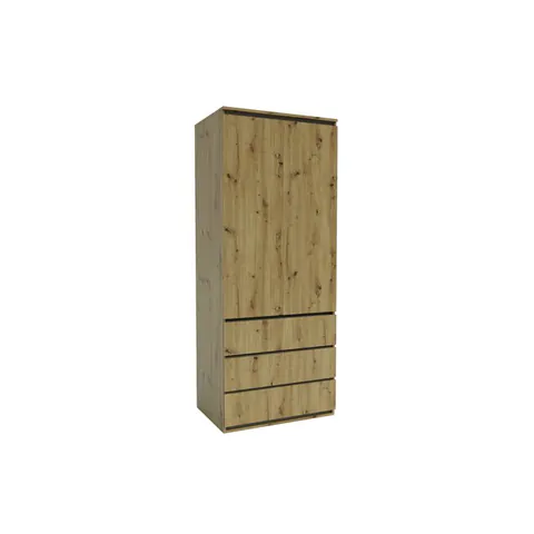 Dulap Idea Artisan, cu polite multiple, structură PAL melaminat + MDF, design modern, 80x210x57 cm, personalizabil