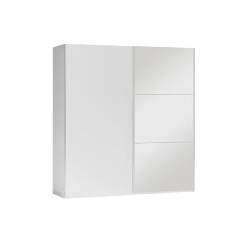 Dulap Vigo, 2 uși glisante, PAL melaminat rezistent, feronerie Hafele, 150 cm, alb