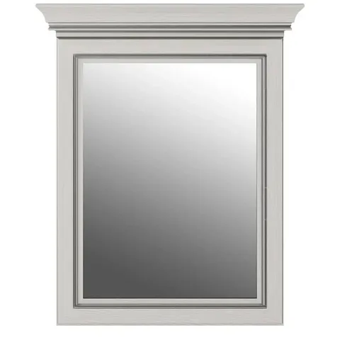 Oglindă White lus 60, ramă MDF elegantă și finisaj premium, sticlă securizată, 75x10.5x89.5 cm, frasin alb/pin argintiu