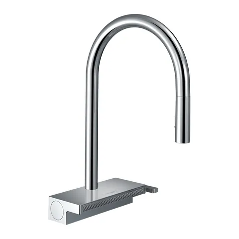 Baterie de bucatarie, Hansgrohe, Aquno Select M81 170, 3 jeturi, sBox, crom
