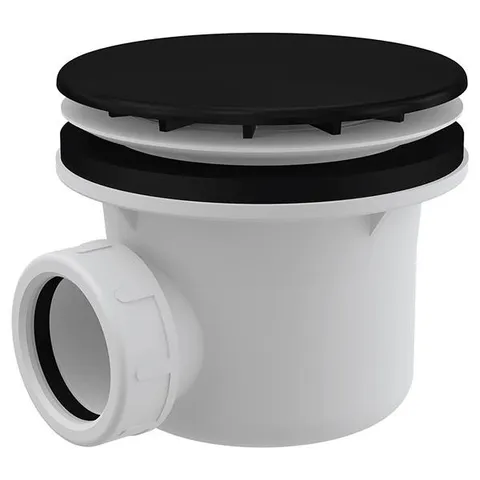 Sifon cadita dus Alcadrain, 90 mm, cu capac, negru