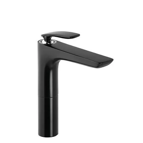 Baterie de lavoar, Kludi, Balance, inalta, negru mat