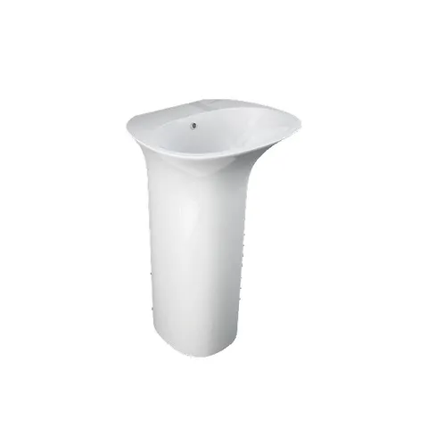 Lavoar stativ Rak, Sensation, fără orificiu pentru baterie, alb, 55 x 46 cm