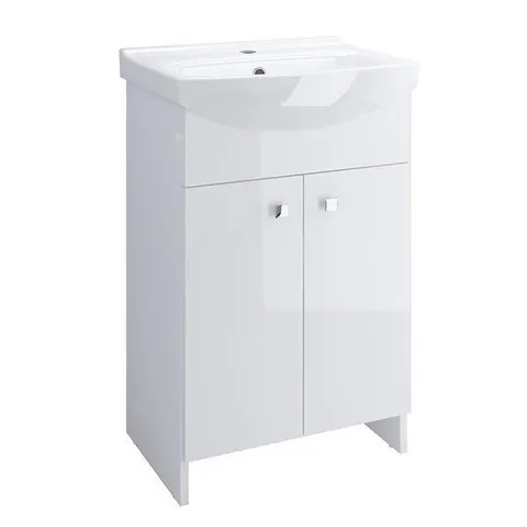 Set mobilier Cersanit, Sati, cu lavoar Cersania, 60 cm, alb