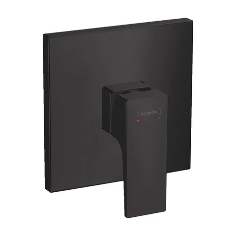 Baterie duș Hansgrohe, Metropol, montaj încastrat, negru mat