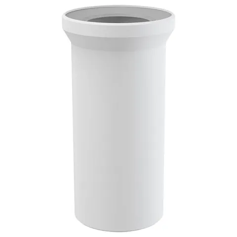 Conector, Alcadrain, cu garnitura pentru vasul WC, alb