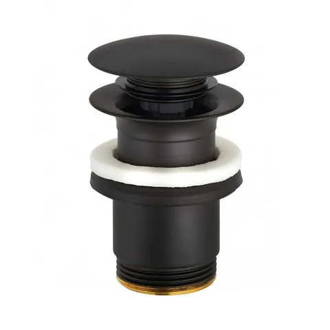 Ventil click-clack, Kludi, cu preaplin, negru mat