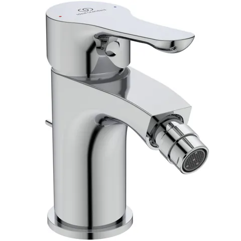 Baterie bideu Ideal Standard Alpha crom lucios cu ventil inclus