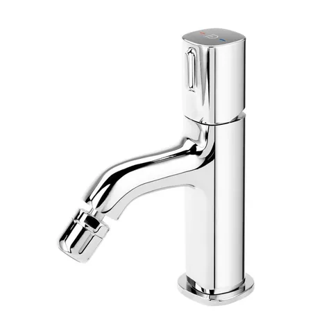 Baterie bideu FDesign Meandro cu ventil, crom lucios