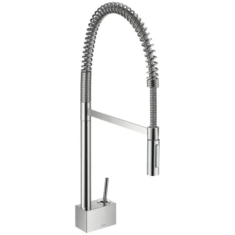 Baterie chiuveta bucatarie crom cu pipa flexibila Hansgrohe Axor Starck