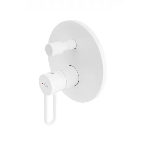 Baterie cada - dus incastrata FDesign Zaffiro, corp incastrat inclus, alb mat