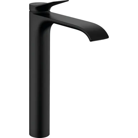 Baterie lavoar inalta culoare negru mat, cu ventil inclus, Hansgrohe Vivenis 250
