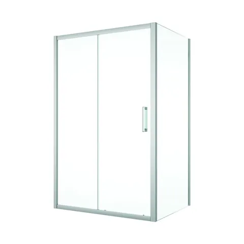 Cabina dus 140x90 cm cu usa culisanta, crom lucios, grosime sticla 5 mm, Sanswiss Ocelia