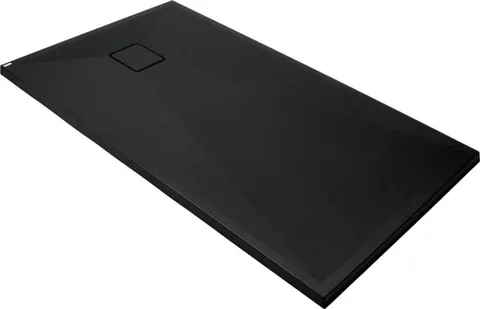Cadita de dus dreptunghiulara, din granit, slim, neagra, 140x70x4.5 cm, Deante Correo