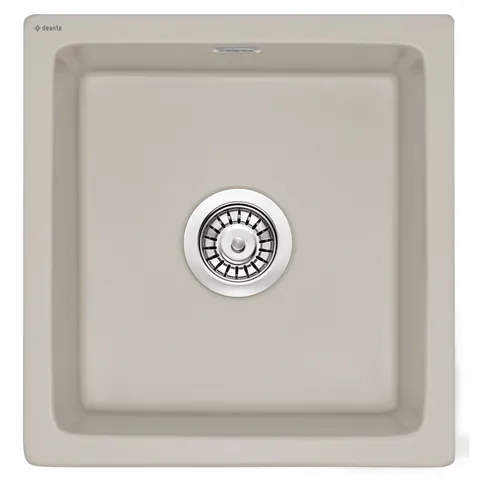 Chiuveta bucatarie din ceramica, culoare bej mat, Deante Sabor