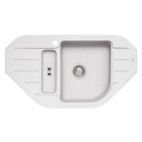 Chiuveta bucatarie compozit alb mat Alveus Niagara 60