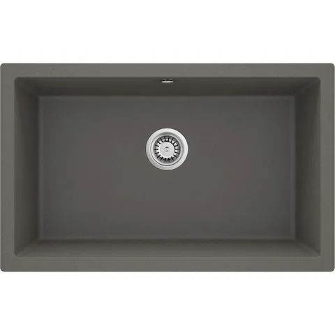 Chiuveta bucatarie compozit sub blat antracit metalic 80 cm Deante Corda