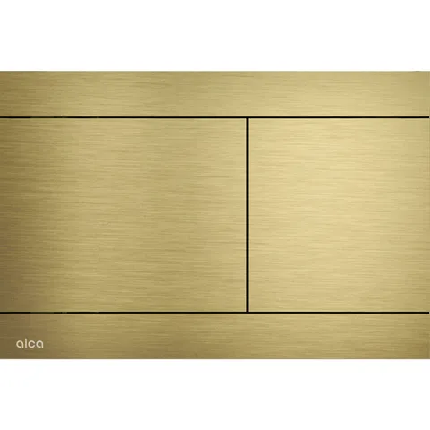 Clapeta actionare rezervor wc, otel inoxidabil auriu mat periat Alcadrain FUN-G-B