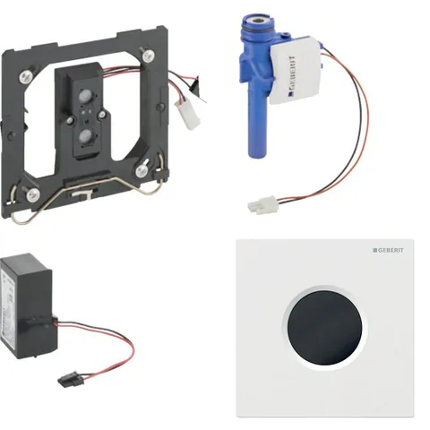 Clapeta cu senzor pentru pisoar alb alpin, alimentare la retea, Geberit Sigma