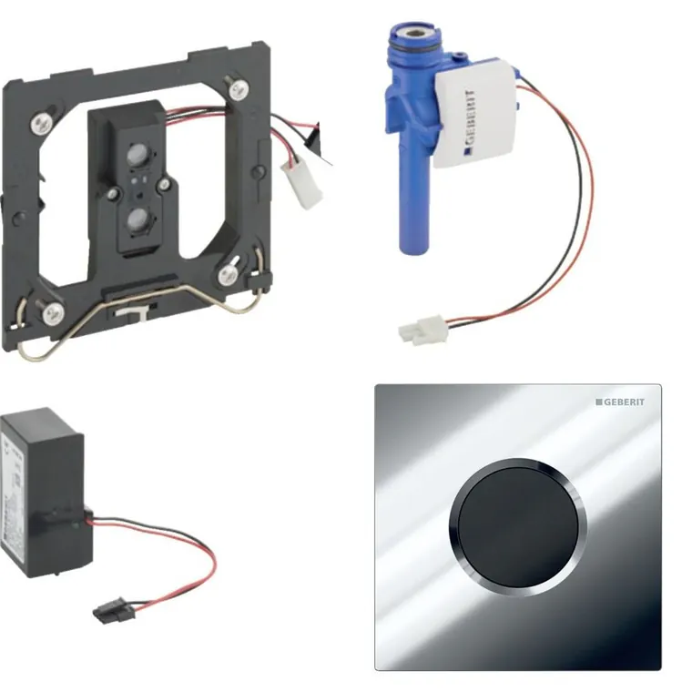 Clapeta cu senzor pentru pisoar crom lucios, alimentare la retea, Geberit Sigma