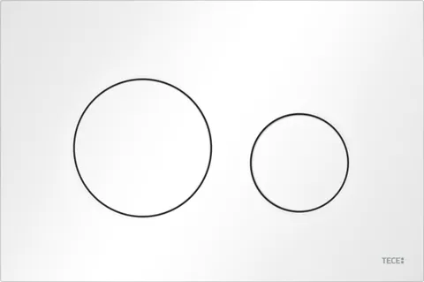 Clapeta de actionare Dual-Flush, alb mat, TECE Loop