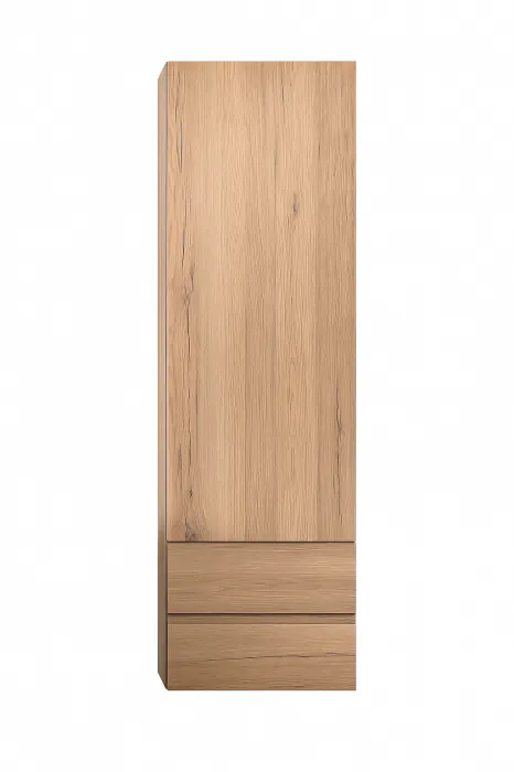 Dulap baie suspendat stejar 150 cm cu o usa si 2 sertare KolpaSan Naomi