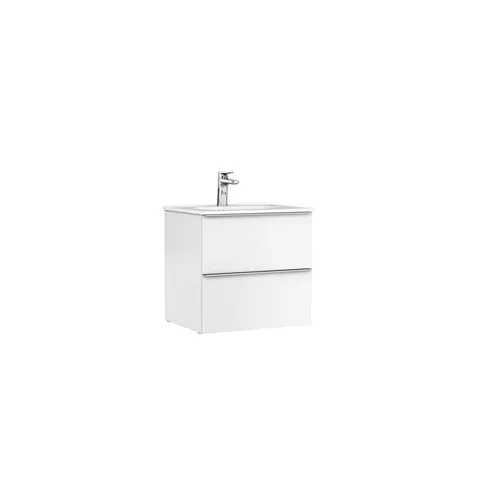 Dulap baie suspendat Gala Shona pentru lavoar, 60 cm, alb mat