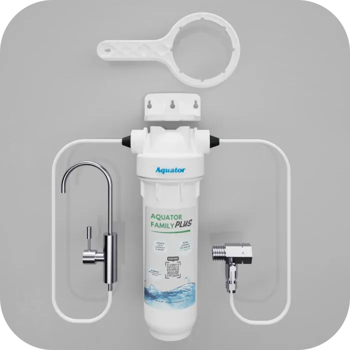 Filtru de apa Aquator Family Plus, 4000-6000 litri, sistem complet cu rezerva inclusa