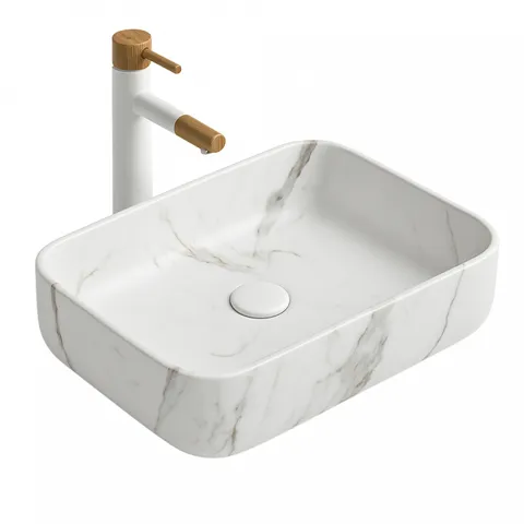 Lavoar efect marmura, dreptunghiular pe blat, Dione Foglia