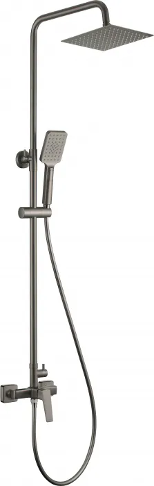 Coloana de dus cu baterie si furtun de dus culoare Titan Deante Blur