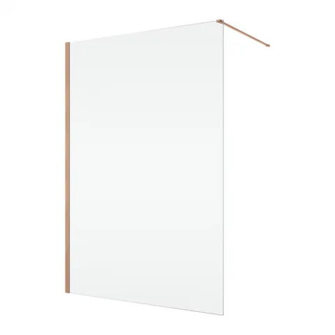 Paravan dus sticla walk-in 80x200 cm cupru periat, sticla 8 mm, Ronal Easy D40