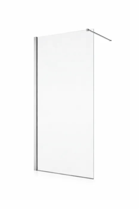 Paravan dus sticla walk-in 120x200 cm cu cadru metalic crom RONAL PUR