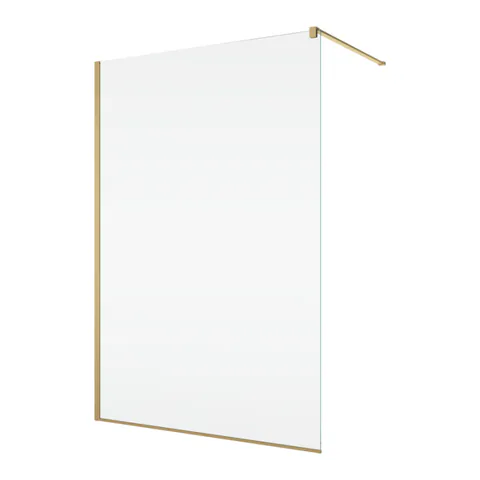 Paravan dus tip walk-in, Sanswiss Easy STR4P, sticla transparenta, profil auriu periat, 90 x 200 cm, sticla 8 mm, Ronal