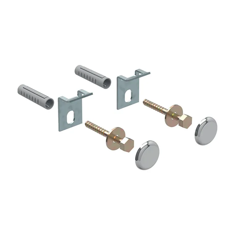 Set de fixare pentru pisoar Geberit Kerafix, capac crom