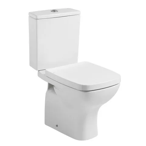 Vas wc stativ Gala Street Square Dual pentru rezervor aparent, alb