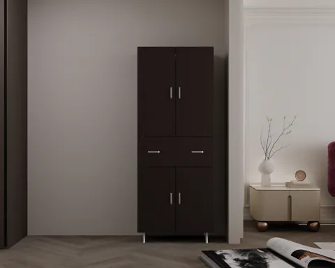 Dulap 4U 1S Wenge 70x35x180 cm