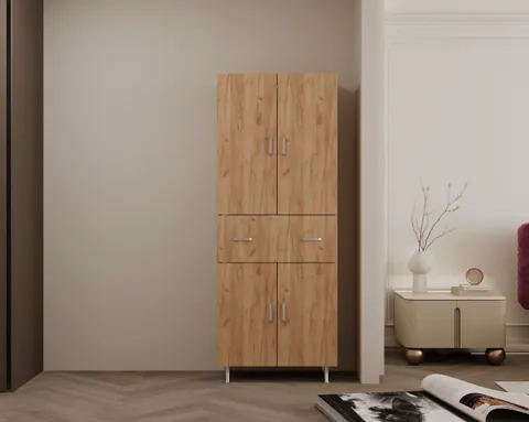 Dulap 4Usi 1S Stejar K003 70X35X180 cm