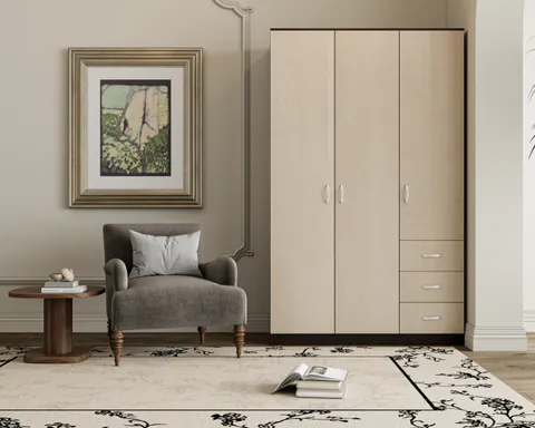 Dulap Ionut Wenge Mesteacan 120x50x200 cm