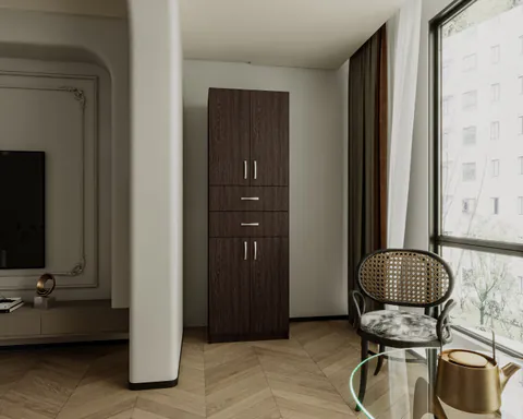 Dulap KSC-11 Ro, 60x37x196 cm Wenge