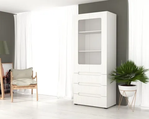 Dulap Stil21 Alb 80x46x195 cm