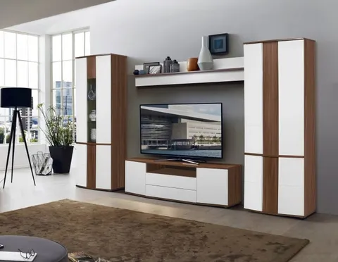 Living Dona 1 Alb Frasin Shimo 332x45x208 cm